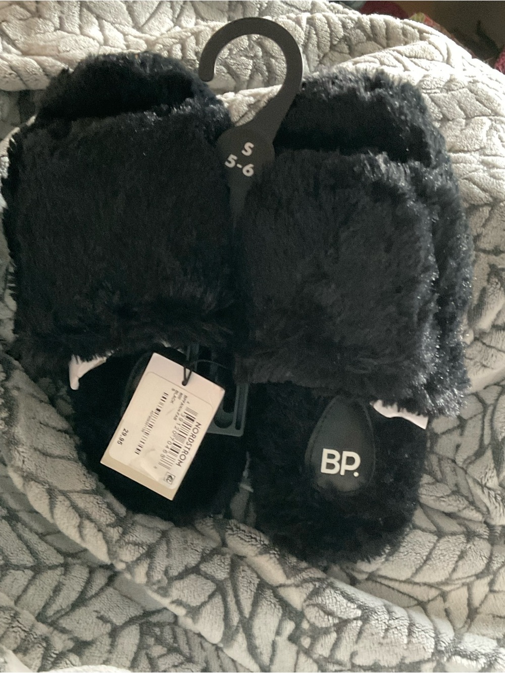 New with tags BP. fuzzy slippers, originally sold at Nordstrom.  Size Small 5/6